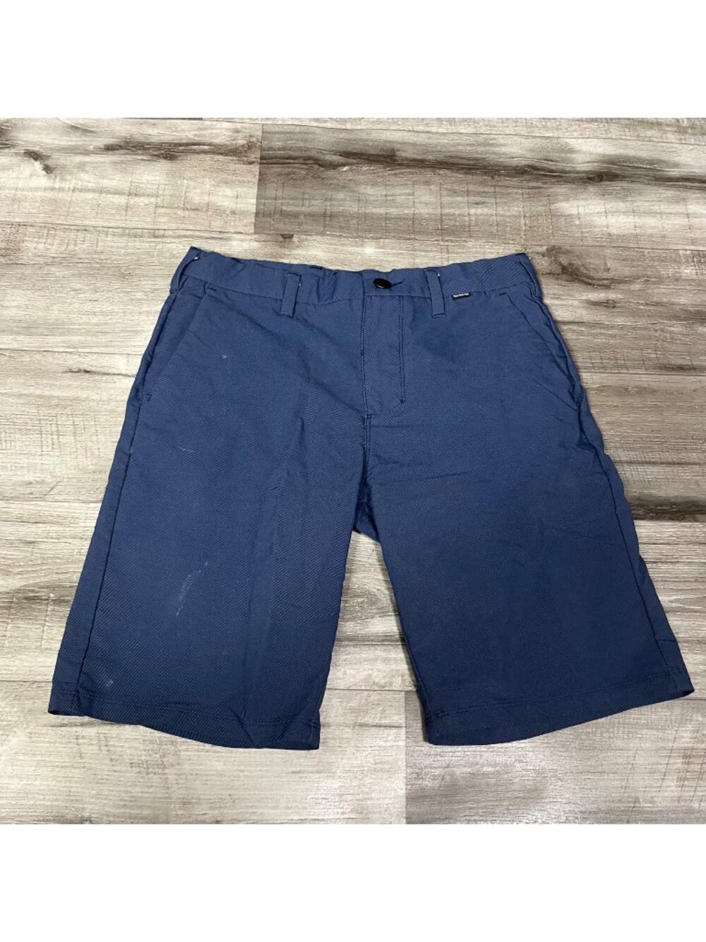 Hurley Mid Rise Chino Flat Front Shorts Navy Blue Men’s Size 30
